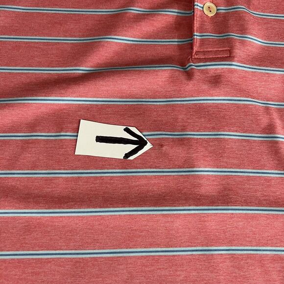 Peter Millar Other - Peter Millar Summer Comfort Shirt 👉Tiny Stain👈 Mens Sz Large Moisture Wicking